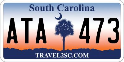 SC license plate ATA473