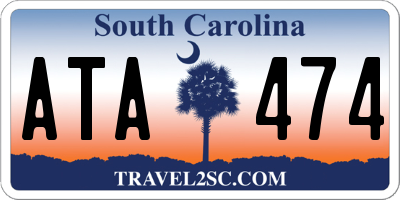 SC license plate ATA474
