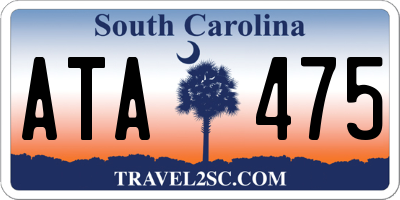 SC license plate ATA475
