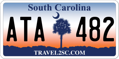 SC license plate ATA482