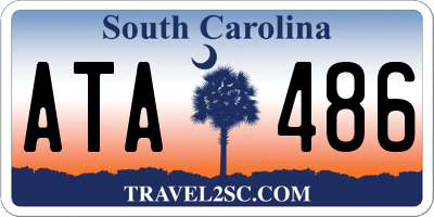 SC license plate ATA486