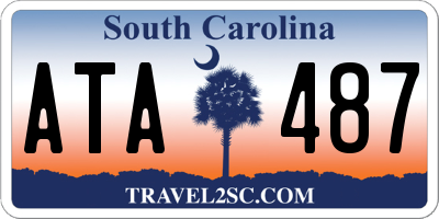SC license plate ATA487