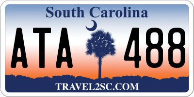 SC license plate ATA488