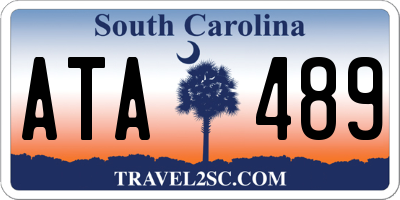SC license plate ATA489
