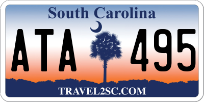 SC license plate ATA495