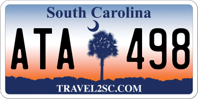 SC license plate ATA498