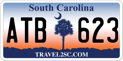 SC license plate ATB623