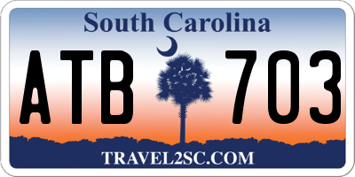 SC license plate ATB703