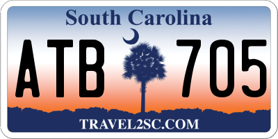 SC license plate ATB705