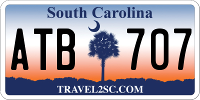 SC license plate ATB707