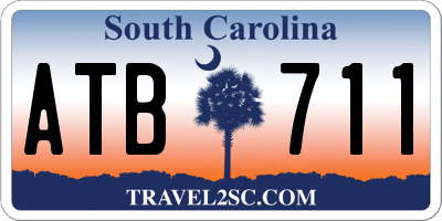 SC license plate ATB711