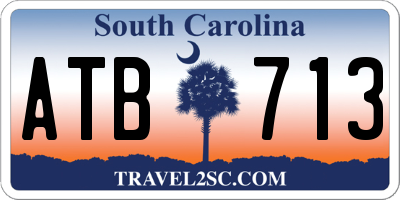 SC license plate ATB713