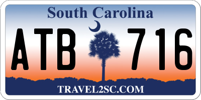 SC license plate ATB716