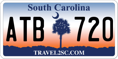 SC license plate ATB720