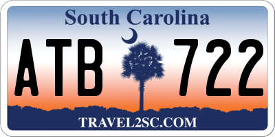 SC license plate ATB722