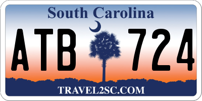 SC license plate ATB724
