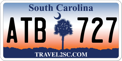 SC license plate ATB727