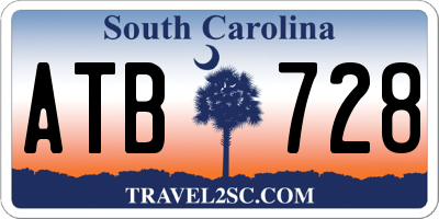SC license plate ATB728