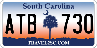 SC license plate ATB730