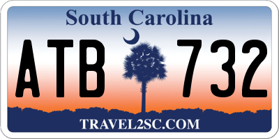 SC license plate ATB732