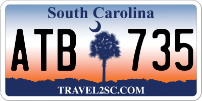 SC license plate ATB735