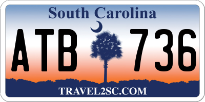 SC license plate ATB736