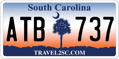 SC license plate ATB737