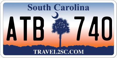 SC license plate ATB740