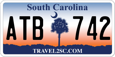 SC license plate ATB742