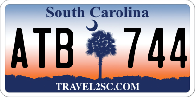 SC license plate ATB744