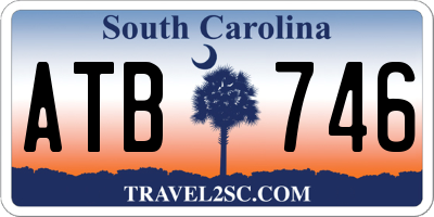 SC license plate ATB746