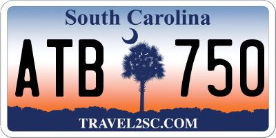 SC license plate ATB750