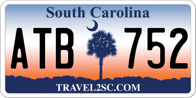 SC license plate ATB752