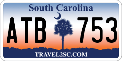 SC license plate ATB753