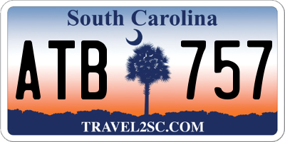 SC license plate ATB757