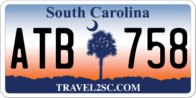 SC license plate ATB758