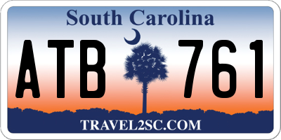 SC license plate ATB761