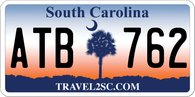 SC license plate ATB762