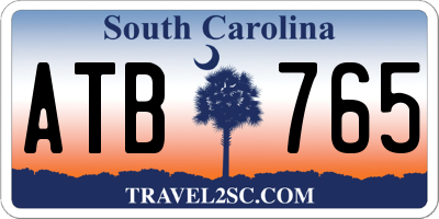 SC license plate ATB765
