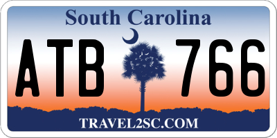 SC license plate ATB766