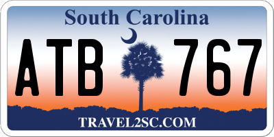 SC license plate ATB767