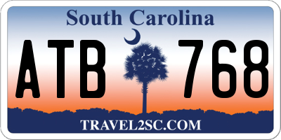 SC license plate ATB768