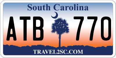 SC license plate ATB770