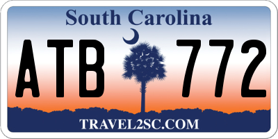 SC license plate ATB772