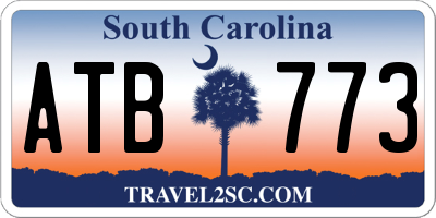 SC license plate ATB773