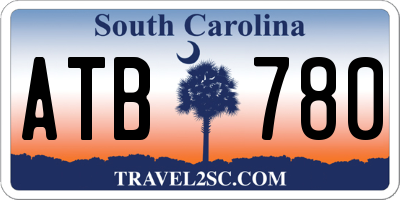 SC license plate ATB780