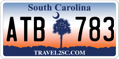 SC license plate ATB783