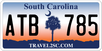 SC license plate ATB785