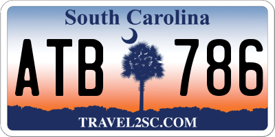 SC license plate ATB786