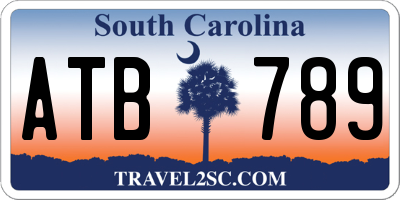 SC license plate ATB789